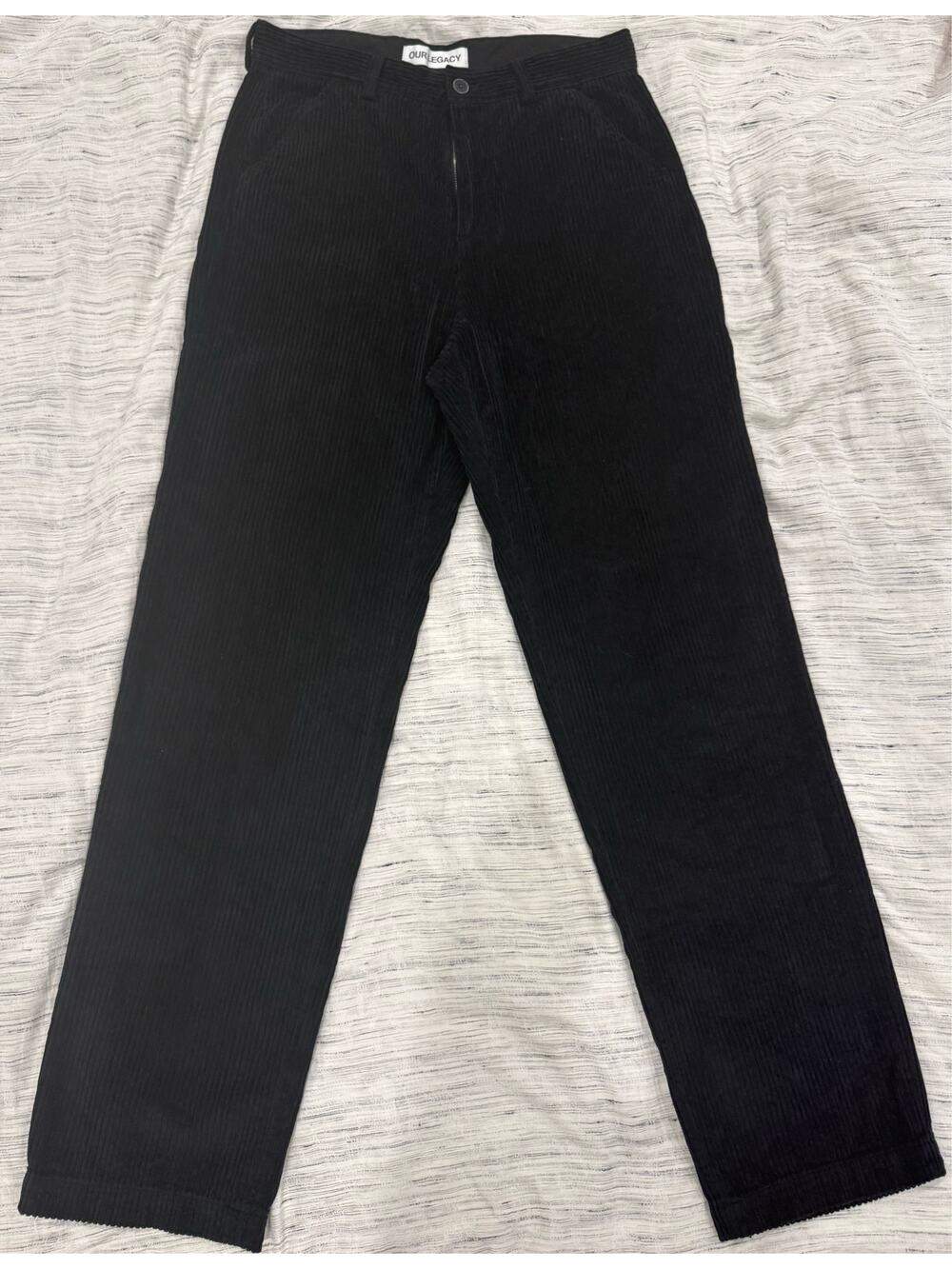 Our Legacy Chino 22 Black Corduroy Pants 46/US30